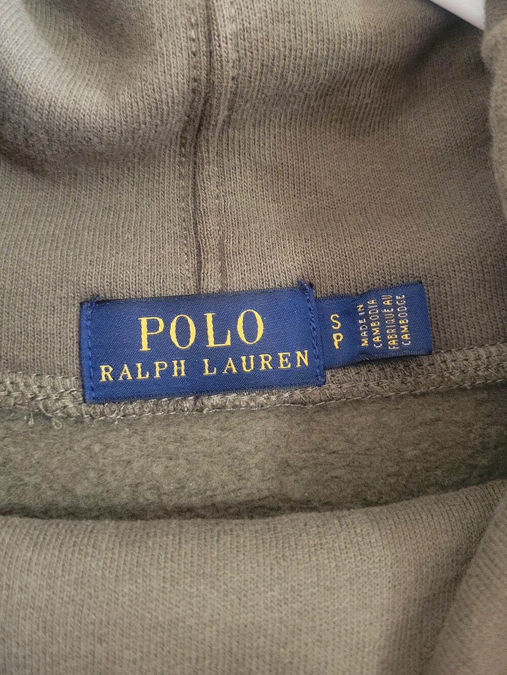 Polo Ralph Lauren Olive Green Knit Funnel Neck Sweatshirt - Picture 4 of 5